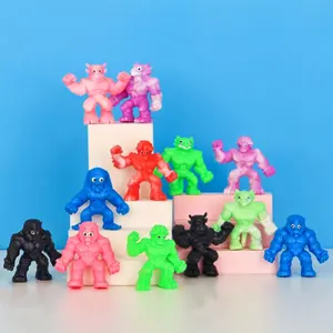 10pcs Vibrant Stretch Monster Squishy Toys - Muscle-Building, Assorted Colors, Ideal for Birthday Gifts & Party Favors Perfect Gift