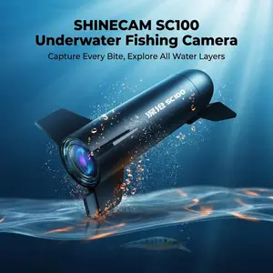 Shinecam SC100 Underwater Fishing Camera for Bass & Lure Fishing, 1080P Lightweight Waterproof Fishing Line Camera