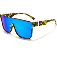 Yellow Camouflage Frame & Blue Mirr