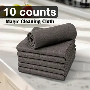 10 Counts Thickened Streak Free Magic Cleaning Cloth Reuseable  Microfiber Wipes for Windows Glass Car Mirrors Kitchen Mirrors Steel  Screen Cleaning  Smooth Surfaces Cleaning Reusable Multipurpose