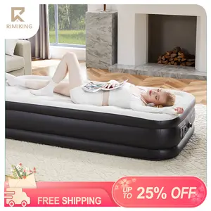 RIMIKING Premium Air Mattress with Built-in Electric Pump,Size Variants,High Weight Capacity,Built-in Electric Pump,Ergonomic Design,Compact Storage