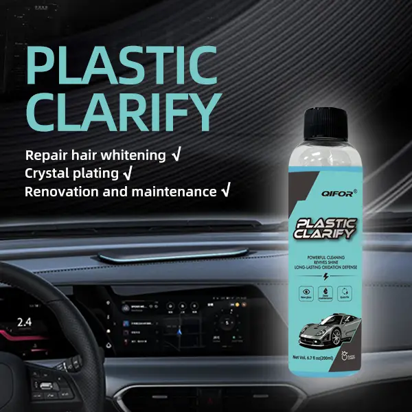 QIFOR Waterless Spray Wax: Plastic,Rubber,Leather Cleaner 200ML-All-in-One Detailer for Car Interiors & Exteriors with Hygienic Protection Surfaces