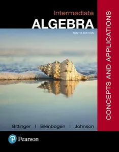 USED-Intermediate Algebra: Concepts and Applications by Bittinger, Marvin (Hardcover)