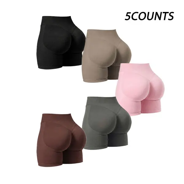 Women’s Summer Fashion Series: 5-piece seamless high-waist set made of nylon, featuring a tight, butt-lifting fit. Includes shorts; available in cool and quick-dry styles. Sporty casual women’s apparel for gym workouts, training, and outdoor fun. Women’s Summer Fashion Series: 5-piece seamless high-waist set made of nylon, featuring a tight, butt-lifting fit. Includes shorts; available in cool and quick-dry styles. Sporty casual women’s apparel for gym workouts, training, and outdoor fun.