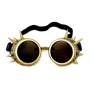 Steampunk Victorian Style Metallic Scientist Time Traveler Goggles