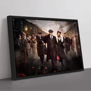 Peaky Blinders Thomas Shelby Poster,  Retro Gangster Wall Art TV Series Framed Print Artwork Home Decor