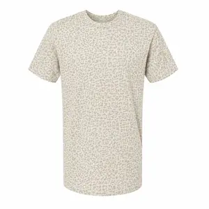Oversized Snow Leopard Print Tee Y2K Aesthetic Streetwear Graphic T-Shirt for Men Women