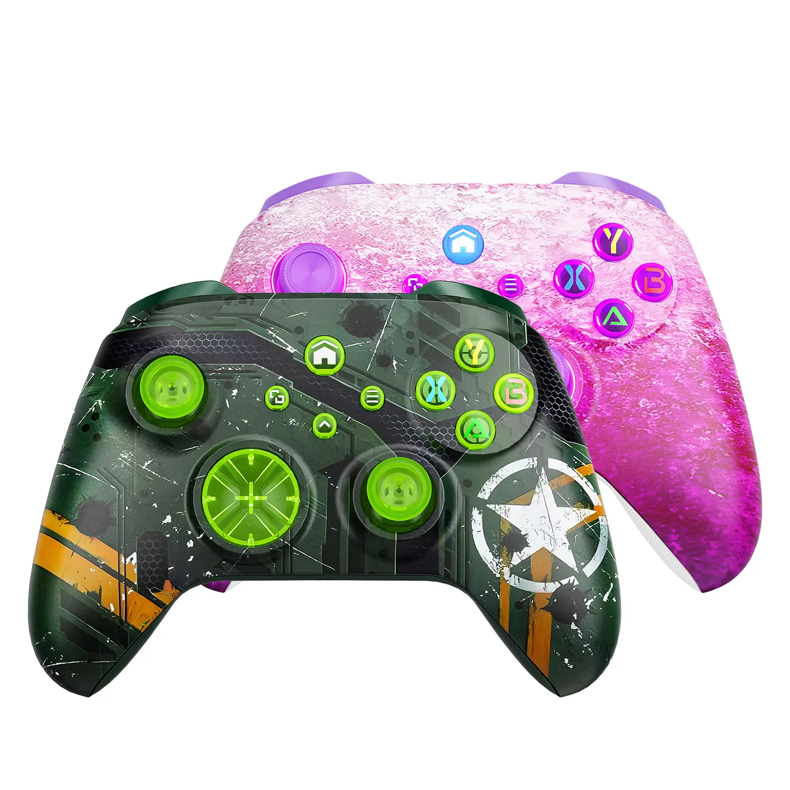 Game Controller For Xbox One/Series X|S, Windows 10/11,Programmable Macro & Turbo Gamepad,with Dual Vibration Wireless Gamepad with RGB Battery Indicator, 3-Way Connectivity