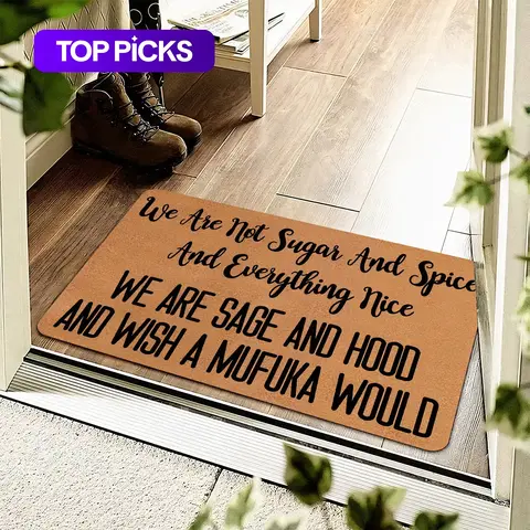 Letter Pattern Welcome Door Mat, Easy To Clean Non-slip Entrance Mat, Household Decorative Floor Mat for Indoor Living Room Bedroom Bathroom Home Decor, Girly Apartment Decor, Decoration Floor Rug