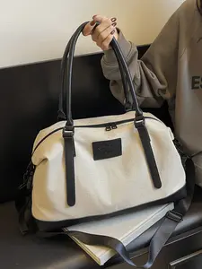 Simple and versatile style, lightweight and portable, short distance travel Adjustable Crossbody bag, casual, simple, solid color, high-quality shoulder bag, suitable for various occasions, can be a handbag or travel bag