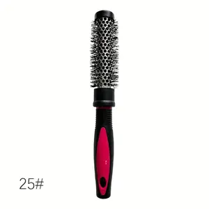 Aluminum Tube Shape Comb Roller Comb, Heat Resistant Massage Scalp Comb, Anti-static Hair Styling Comb for Home and Travel Use