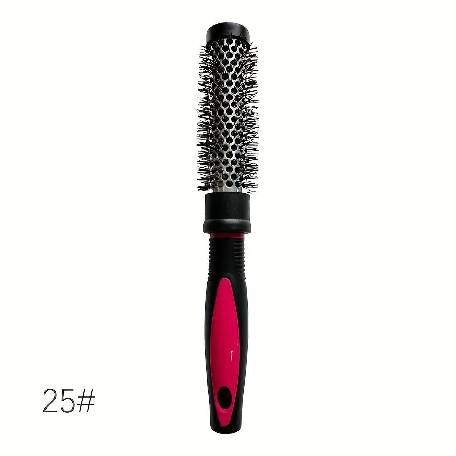 Aluminum Tube Shape Comb Roller Comb, Heat Resistant Massage Scalp Comb, Anti-static Hair Styling Comb for Home and Travel Use