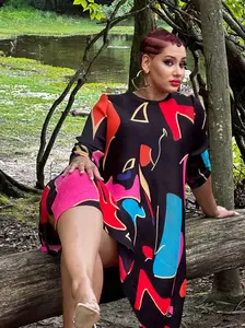 Colorful Bounce Pleated Dress