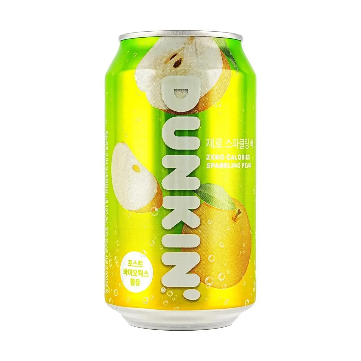 DUNKIN' Korean Pear Sparkling Drink 350ml - Zero Sugar Zero Calorie, Refreshing Hydration
