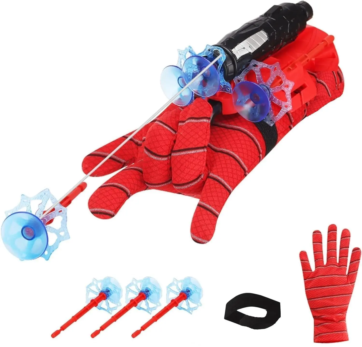 Spider Web Shooter Launcher Wrist Gloves Toys for Kids, Boys Superhero Spider Magic Gloves Role-Play Toy Cosplay