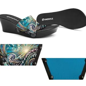 Onesole Black Interchangeable Wedge Galaxy Shoe Set