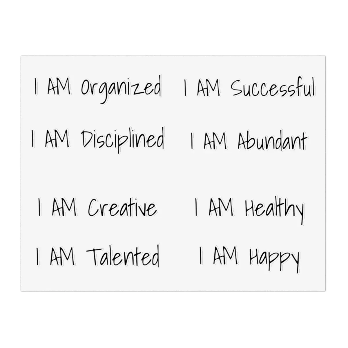 I AM Collection #4 - Mirror Affirmation Stickers