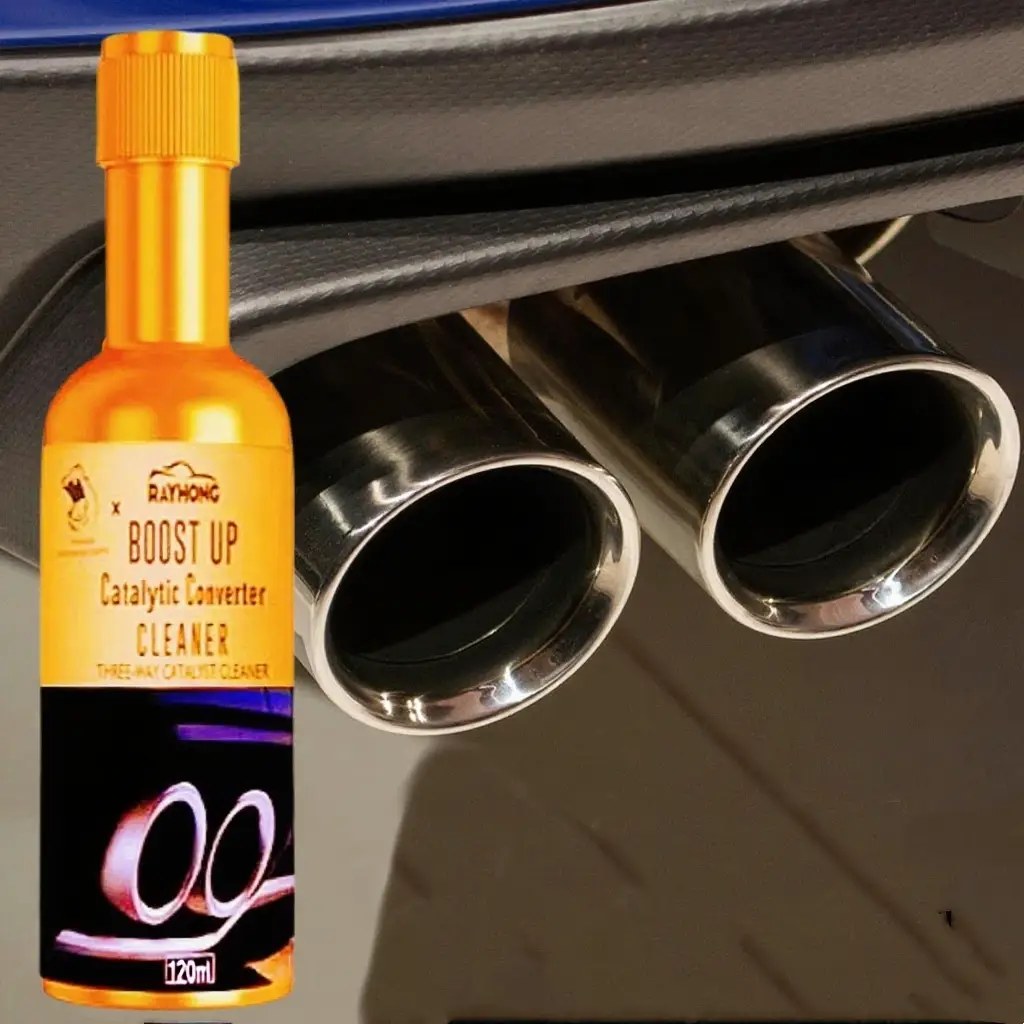 Rayhong Car Engine Exhaust Catalytic Carbon Removal Cleaner, 100ml Car Engine Catalytic Cleaner, Professional Car Engine Exhaust Cleaning Tool, Car Ac
