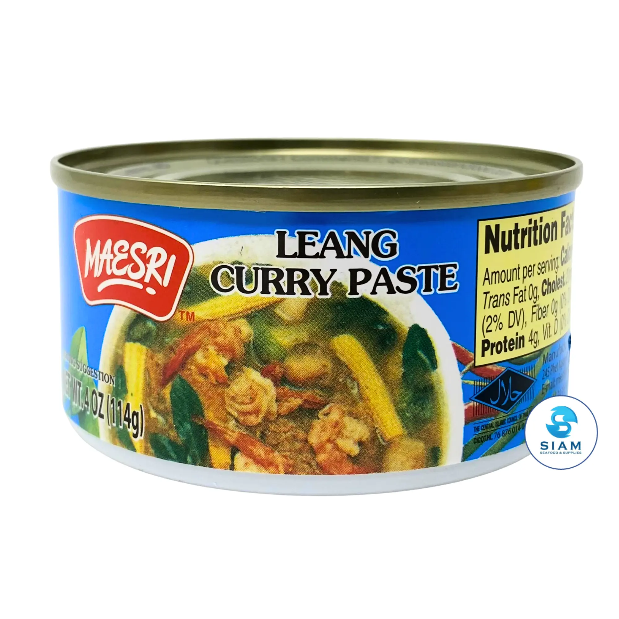 MaeSri Leang Curry Paste (4 oz) น้ำพริกแกงเลียง แม่ศรี