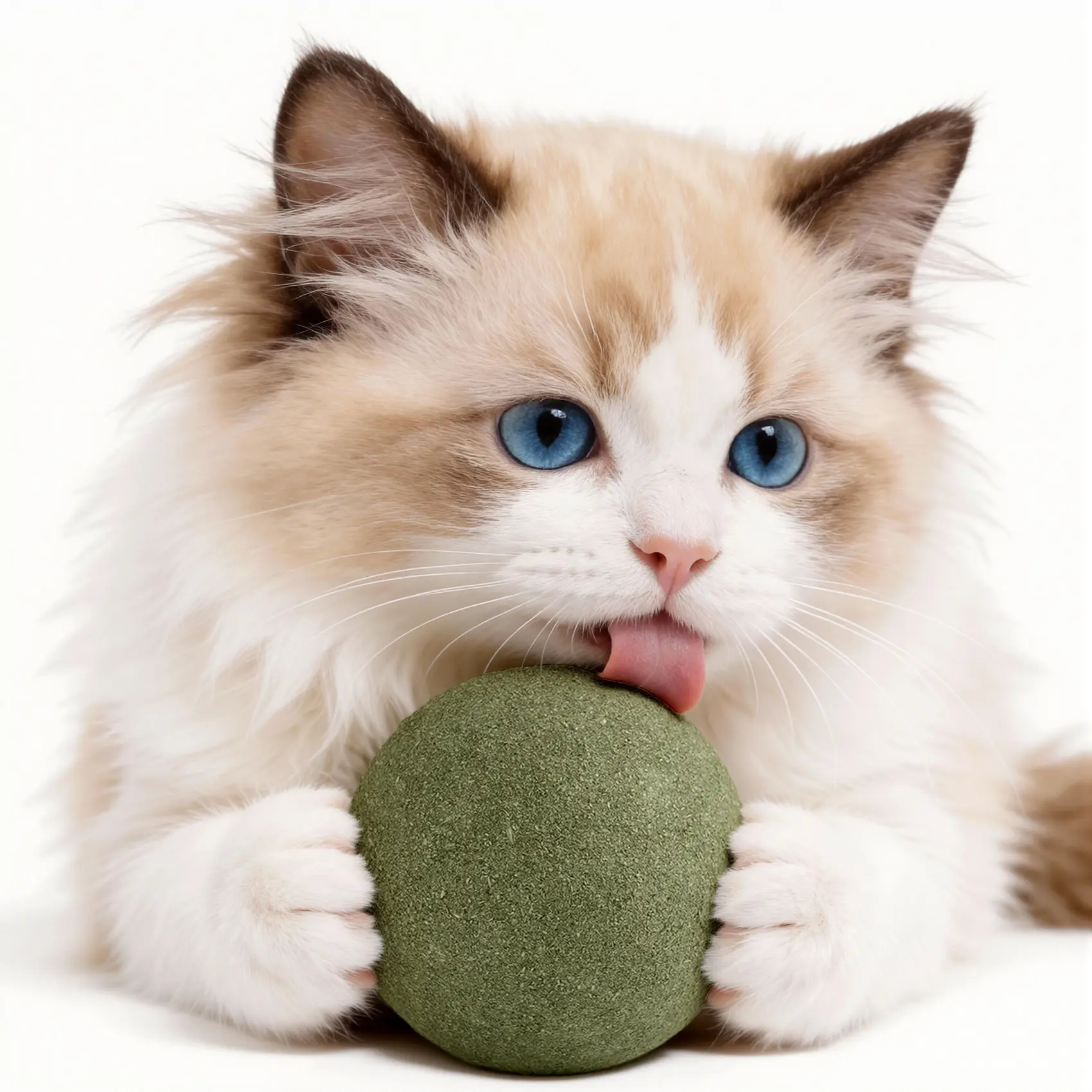 Petinstinct Giant Catnip Ball, Lickable Cat Balls for Indoor Cats, Interactive Kitty Catnip Ball, Jumbo Cat Chew Toy, Kitten Teething Toys