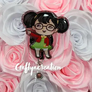 La Chilindrina Badge Reel for Office Identification Badges - Fun Accessory for Work or School Uniforms