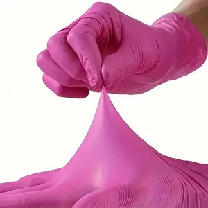 100/20pcs PVC Disposable Gloves, Hand, Latex Free, Powder-Free High Elasticity, Home Cleaning, Beauty Tools, Nail Salon, Painting Supplies