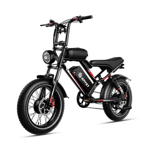 Amyet S8 Folding Electric Bicycle 20” Fat Tire Commuter E-Bike with Long Range Battery