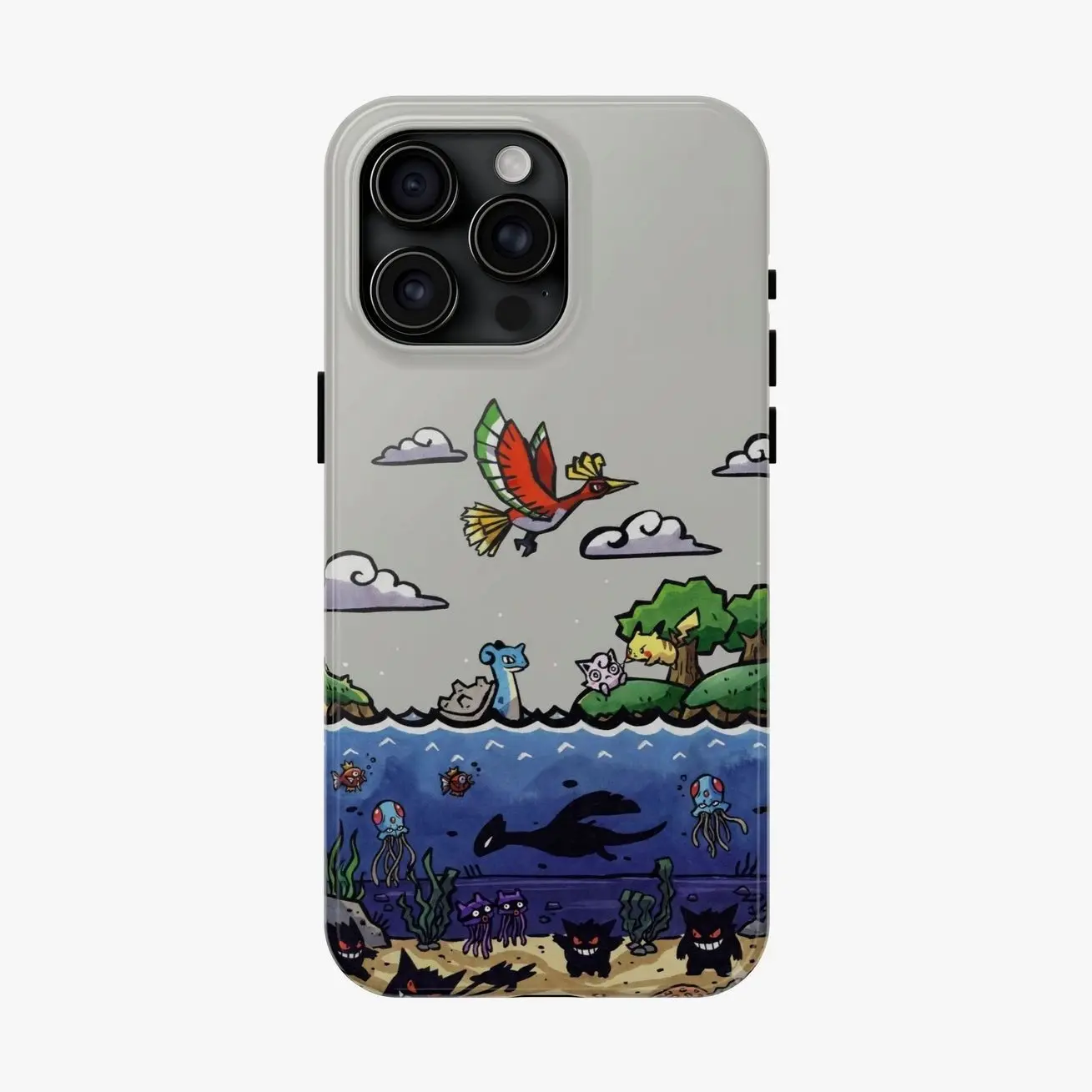 Cartoon Pokémon World Phone Case Compatible With iPhone 7, 8, X, 11, 12, 13, 14, 15, 16, 17 & SAMSUNG GALAXY S21 S22 S23 S24 S25 series D