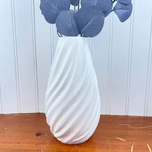 Modern  Vase, Wave Flower Vase, Multiple Colors