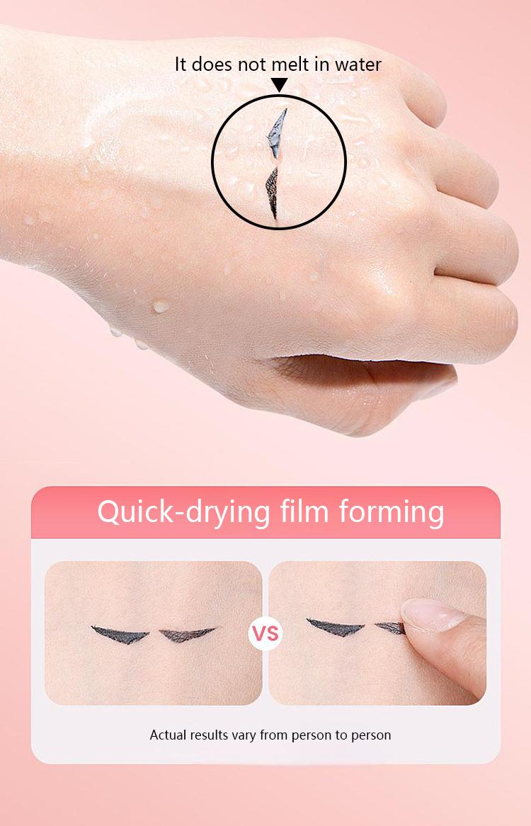 PAGE VINE 1-Step Eyeliner Stamp Pen, No Ink Dipping Needed, Waterproof, Smudge-Proof, Perfect Symmetrical Winged Liner for Beginners, 2 Shades (Black, Brown) for All Eye Shapes