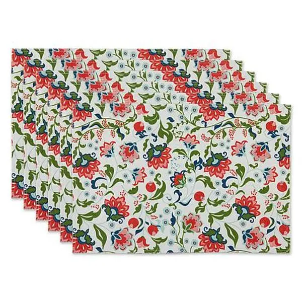 Design Imports Print 6-piece Outdoor Placemats