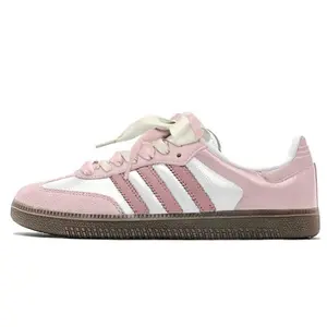 Adidas Originals Samba OG Unisex Low-Top Sneakers in Ballet Pink and Cream with Retro Style and Dual Laces Trending Shoes, House White Official Shoes to Get / Maison Mihara