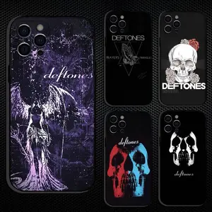 D-Deftones Band  Phone Case For iPhone17, 16,15,14,13,12,11 Plus,Pro Max, Others Soft Black Cover