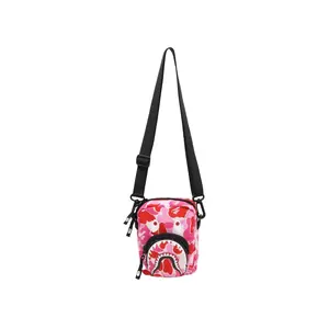 Bape ABC Camo Shark Shoulder Bag Pink