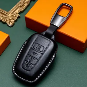 Leather Car Key Case, Protective Key Cover for Toyota Camry Corolla Avalon Highlander, Fashionable Durable Design, Universal Fit, Car Key Protector