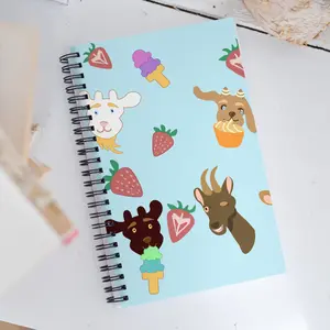 Strawberries & Goats Valentines Notebook