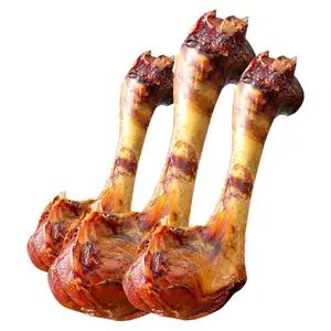 HELETY Beef Bone Chews for Dogs, Long Lasting Chew Dog Treats, Dental Health for Medium & Large Dogs