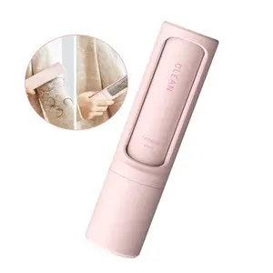 2-in-1 Reusable Pet Hair Remover Lint Roller, Portable Effective Self-Cleaning Dog & Cat Fur Brush, Lint & Dust Removal Tool for Clothes, Furniture