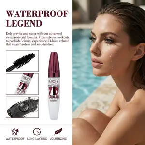 1pc 7D Smudge Proof Waterproof Voluminous Lengthening Mascara, Volumizing Mascara, Long-Lasting Natural Curl, Professional Eye Makeup, Designed for Women and Girls