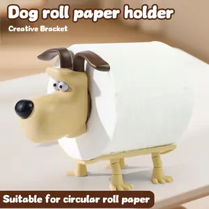 Cute Dog Toilet Paper Holder, Fun Home Decor Gift for Valentine's Day, Creative Roll Paper Dispenser, Adorable Decoration Item
