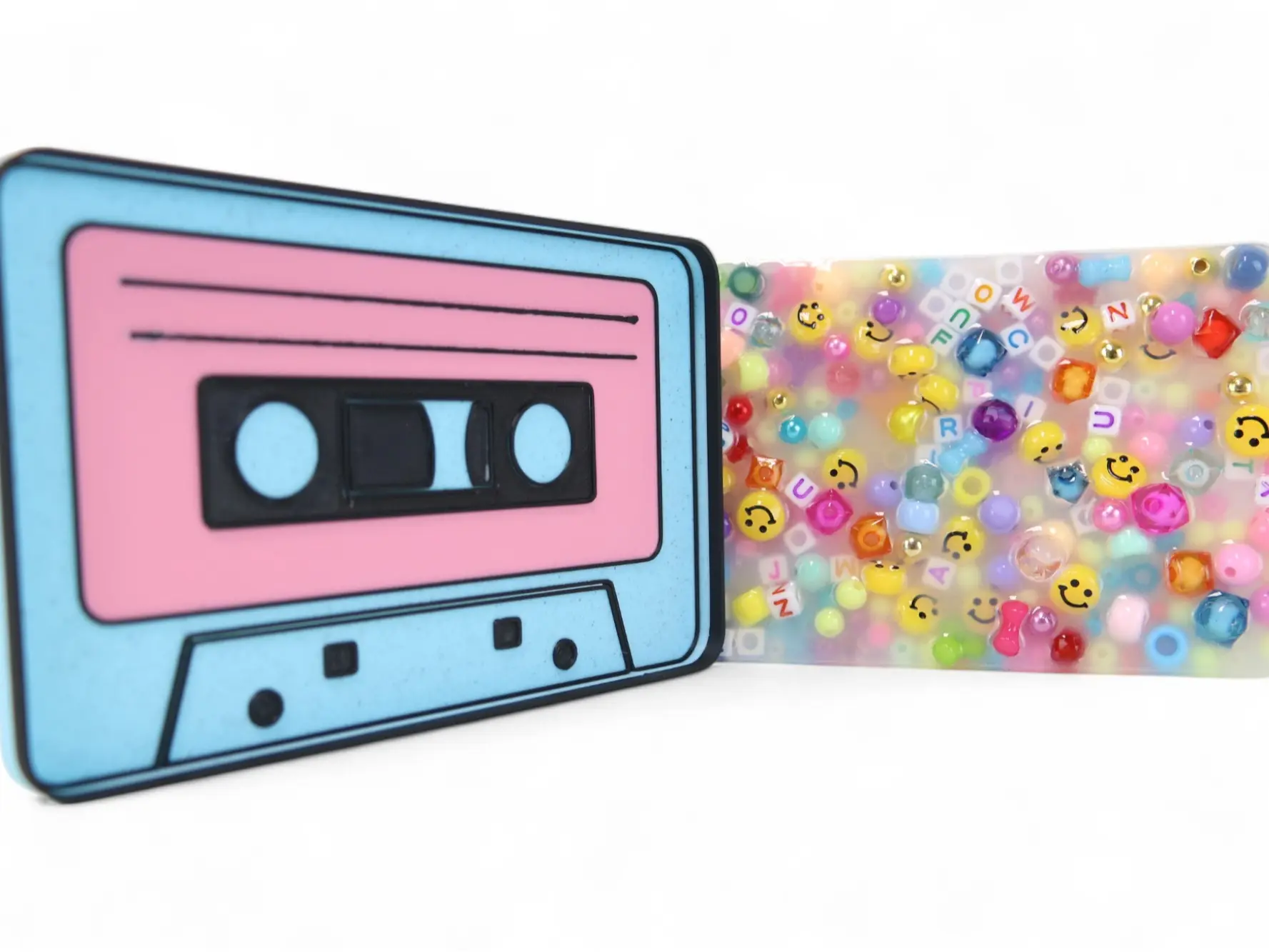 80's CASSETTE Picky Pad and Tray- Satisfy Your Urge to Pick, Pop and Peel Stress-Free!