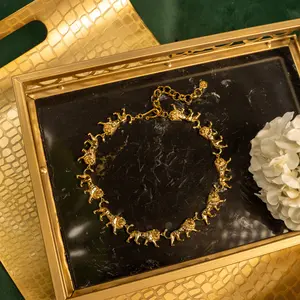 Leo Crystal 14k Necklace