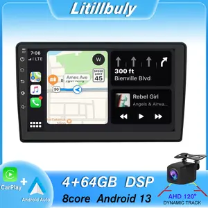 10" Android 13 4GB+64GB Car Stereo for Jeep Wrangler Dodge 2007-2018 touch screen has Android Auto Wireless Carplay, Bluetooth WIFI supports GPS Navigation