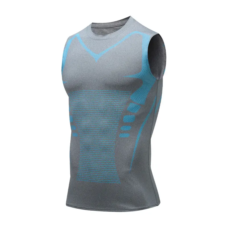 Men's Compression Tank Top, Slim Fit Stretch Base Layer, Quick Dry Lightweight Sports Vest for Gym, Running & Workout Training, Athletic Sleeveless Men's Sports Vest, Lightweight Men's Sports Vest