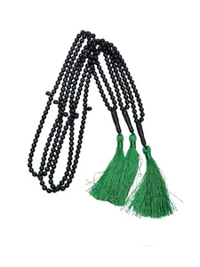 Black Shine 6mm Tasbeeh – 100 Beads, Premium Quality for Prayer & Meditation