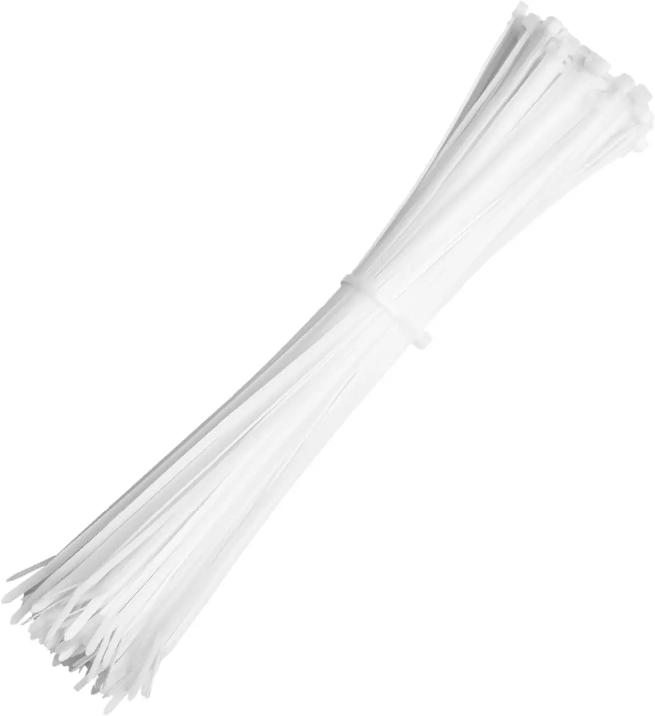 Clear Zip Ties, 50 Pack, White Zip Ties, Zipties Clear, White Cable Ties, UV Resistant Wire Ties, Plastic Ties, Tie Wraps