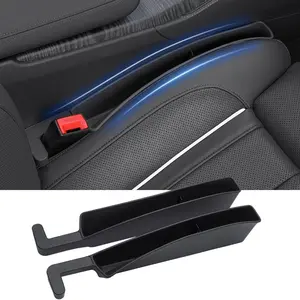 Car Seat Gap Filler with Phone Holder, Car Seat Storage Box, Car Seat Accessories, Fits Sedan Suv Truck, 2 Pieces Set