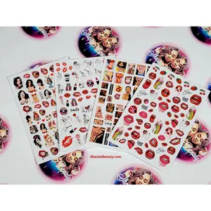 4pc~Valentine Baddie Nail Sticker Bundle1