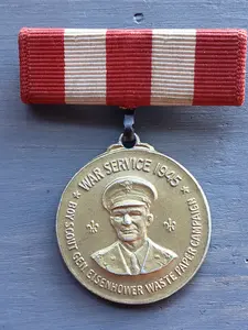 WWII Boy Scout Waste Paper Campaign medal