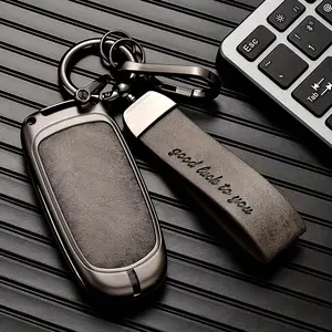 Suitable for Dodge Ram 1500, 300C, Journey 2-3-4-5 key remote control zinc alloy leather keycase Car Key Holder car specific accessories